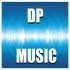 A blue square with white waves in the middle of picture and the inscription DPMusic in white letters DPMusic AV SP - Corporation