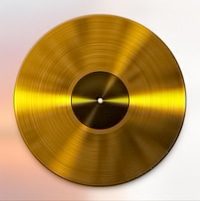 a golden disk