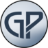 A grey circle with the letters G and P GProj AV IM 70x70 - Warm Rain