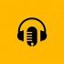 The icon of a microphone and a headset on a yellow background Bayramli AV IM 70x70 - Memories