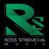 a black square with green lettering Ross Stremcha AV IM T 70x70 - Indwelling