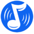 a blue circle with a white note inside CLProductionMusic AV T 5 70x70 - Sunshine Rhythms